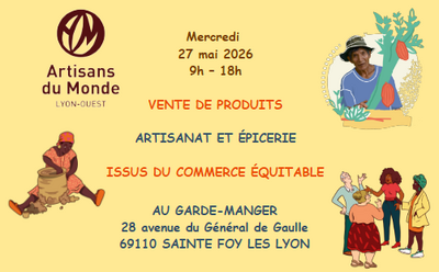 Vente au Garde-Manger le mercredi 27 mai